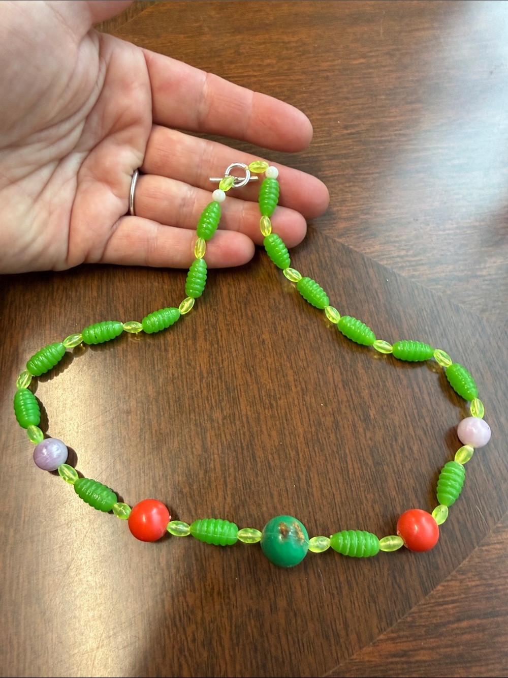 Vintage Colorful Beaded Necklace